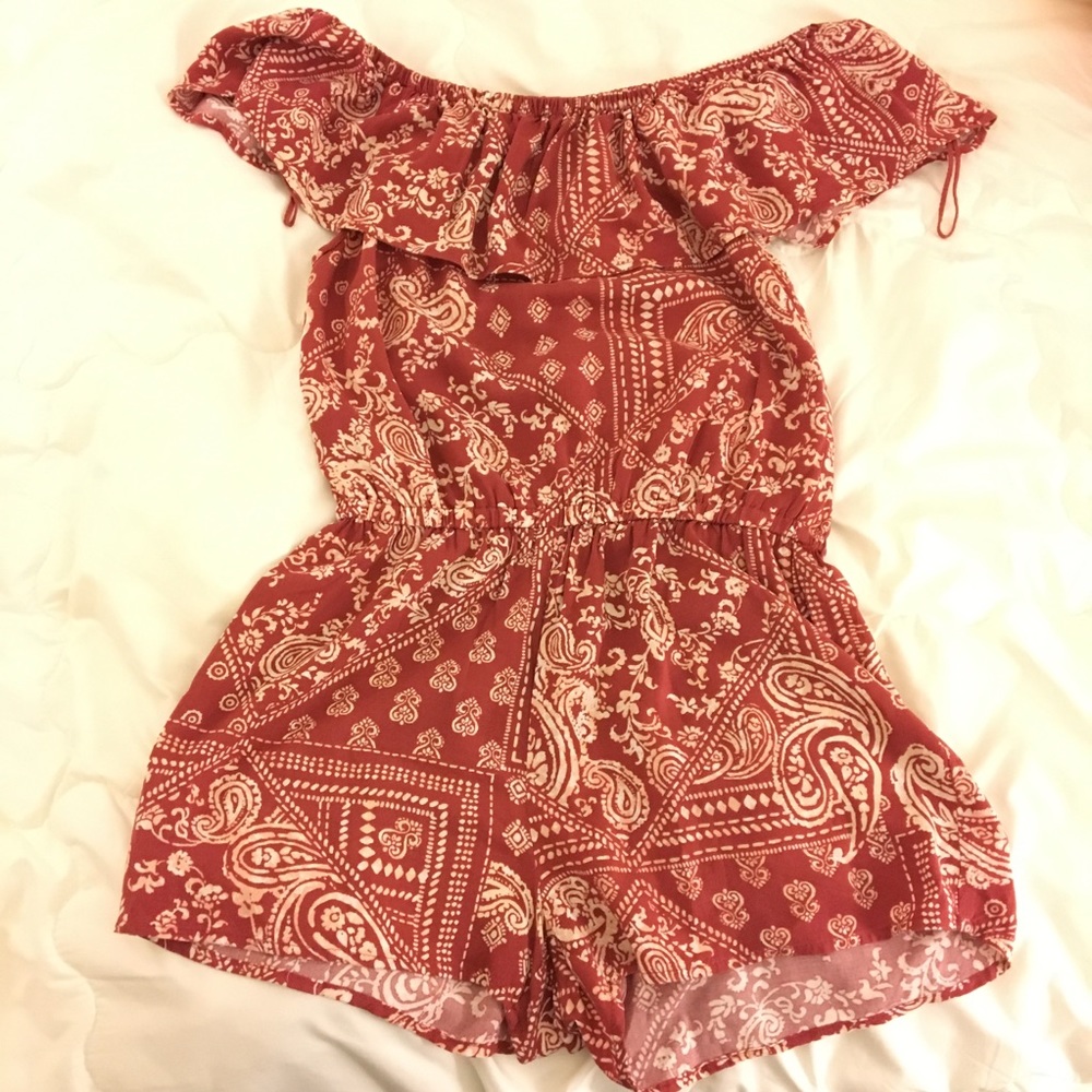 Off the shoulder romper
